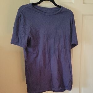 Vestige Brand Men's Blue Short Sleeve Lightning Bolt Cotton Tee In Size Medium